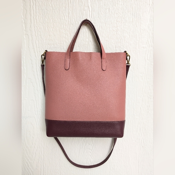 Melrose and Market Pink and Burgundy Tote Bag - Picture 1 of 5